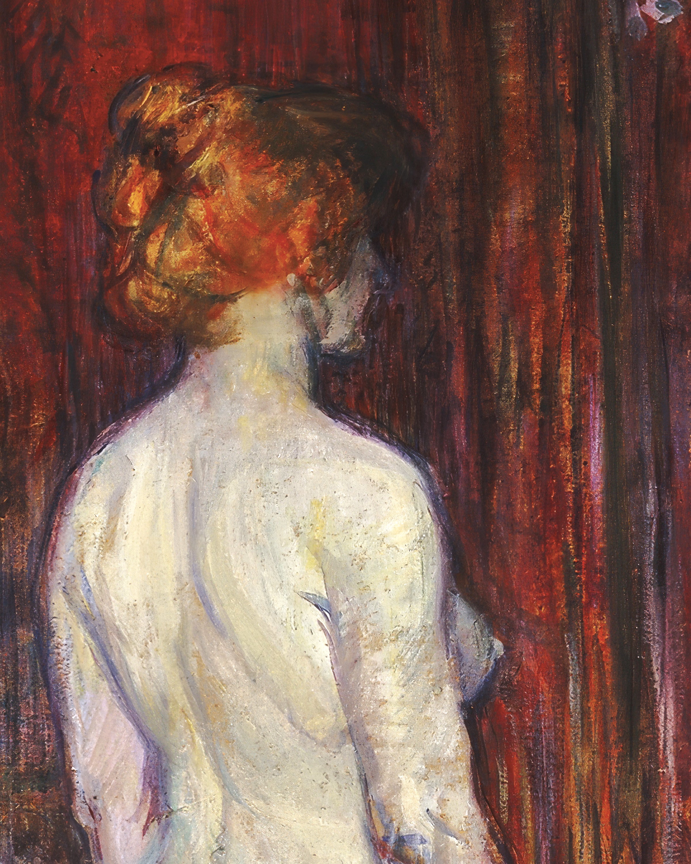 Mulher diante do espelho (1897) por Henri de Toulouse-Lautrec Pôster
