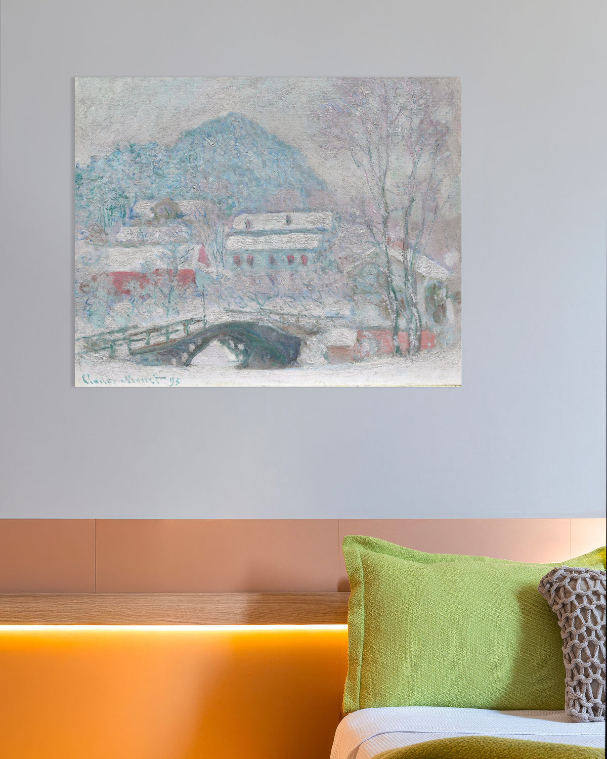 Poster Sandvika, Noruega (1895), de Claude Monet