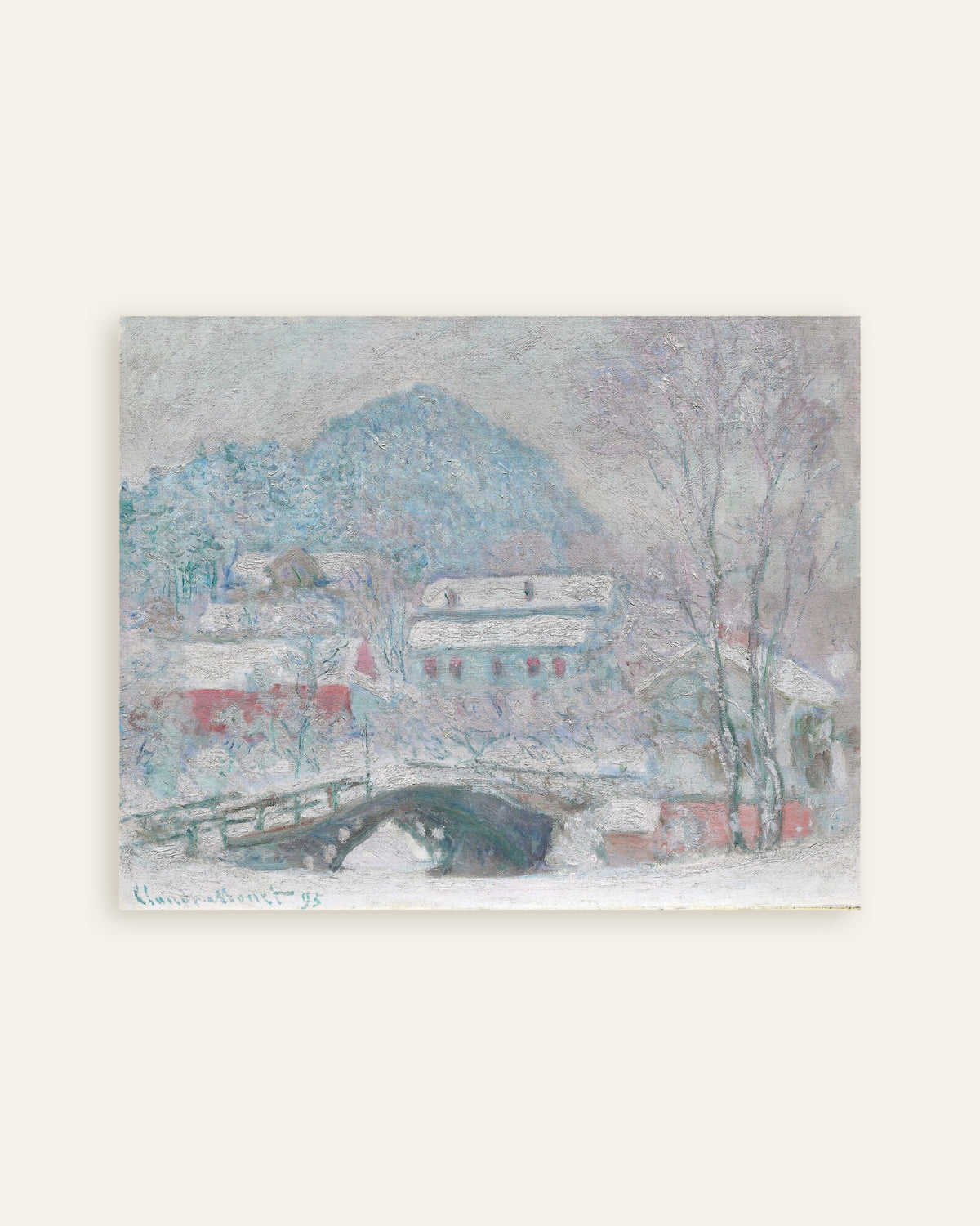 Poster Sandvika, Noruega (1895), de Claude Monet, miniatura