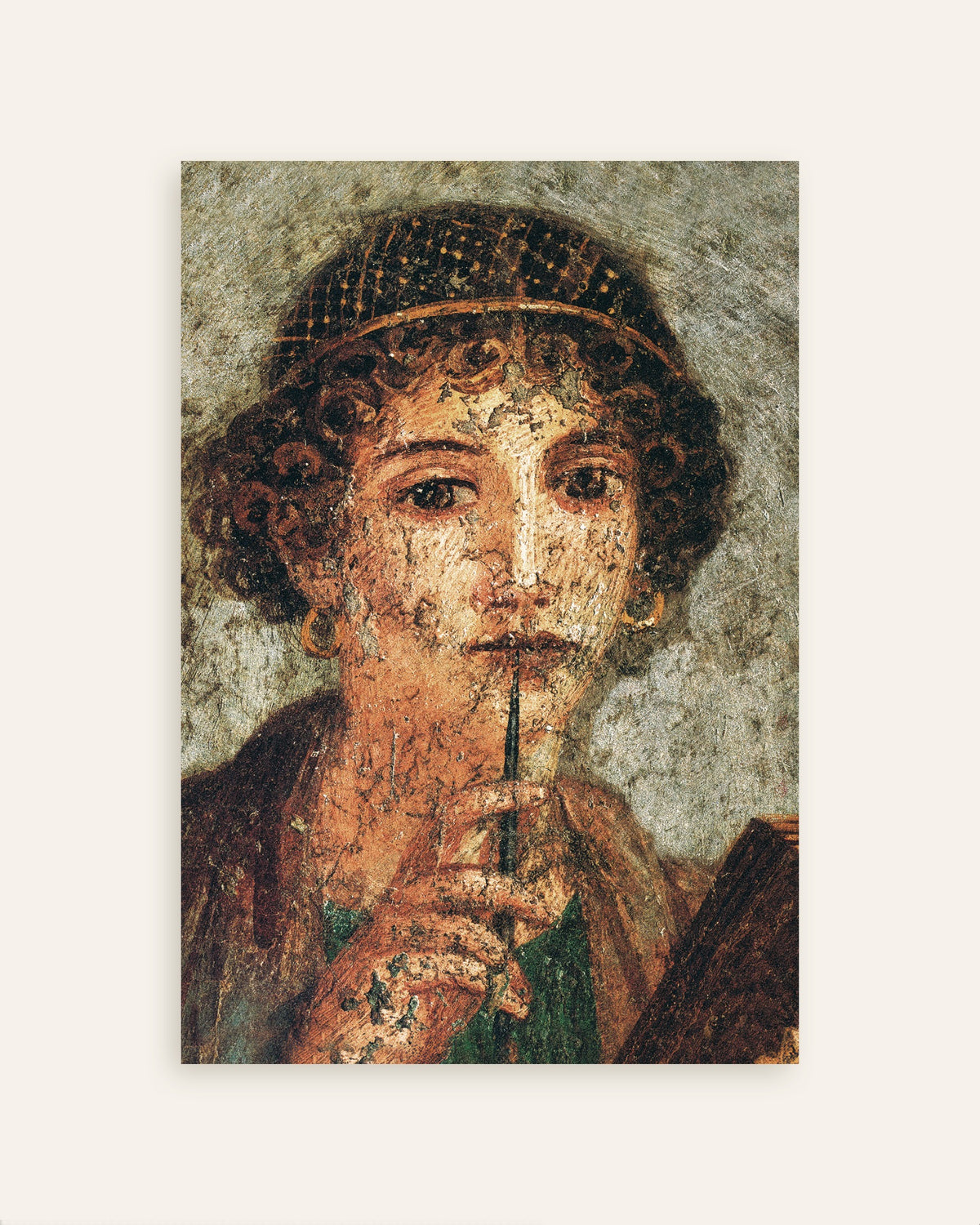 Poster com detalhe de um fresco de Safo, miniatura