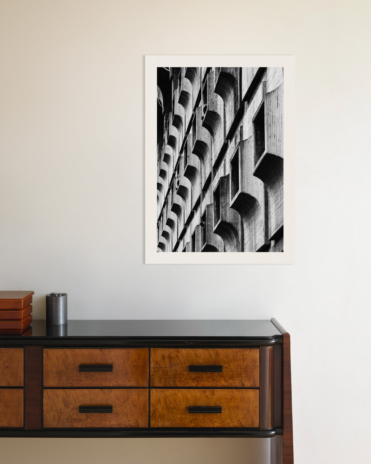 Poster «Molduras de janela recortadas em arco»