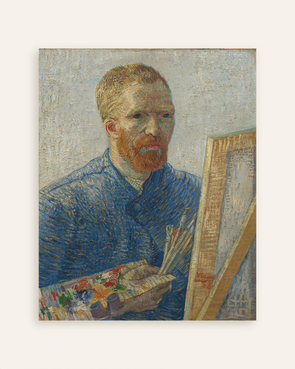Poster de Autorretrato como Pintor (1888), de Vincent van Gogh, em miniatura