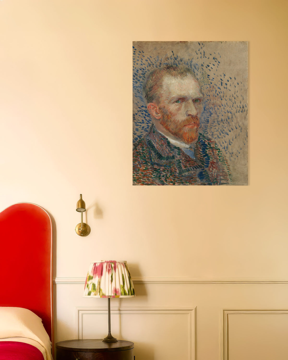 Poster de Autorretrato com Traços Azuis (1887), de Vincent van Gogh