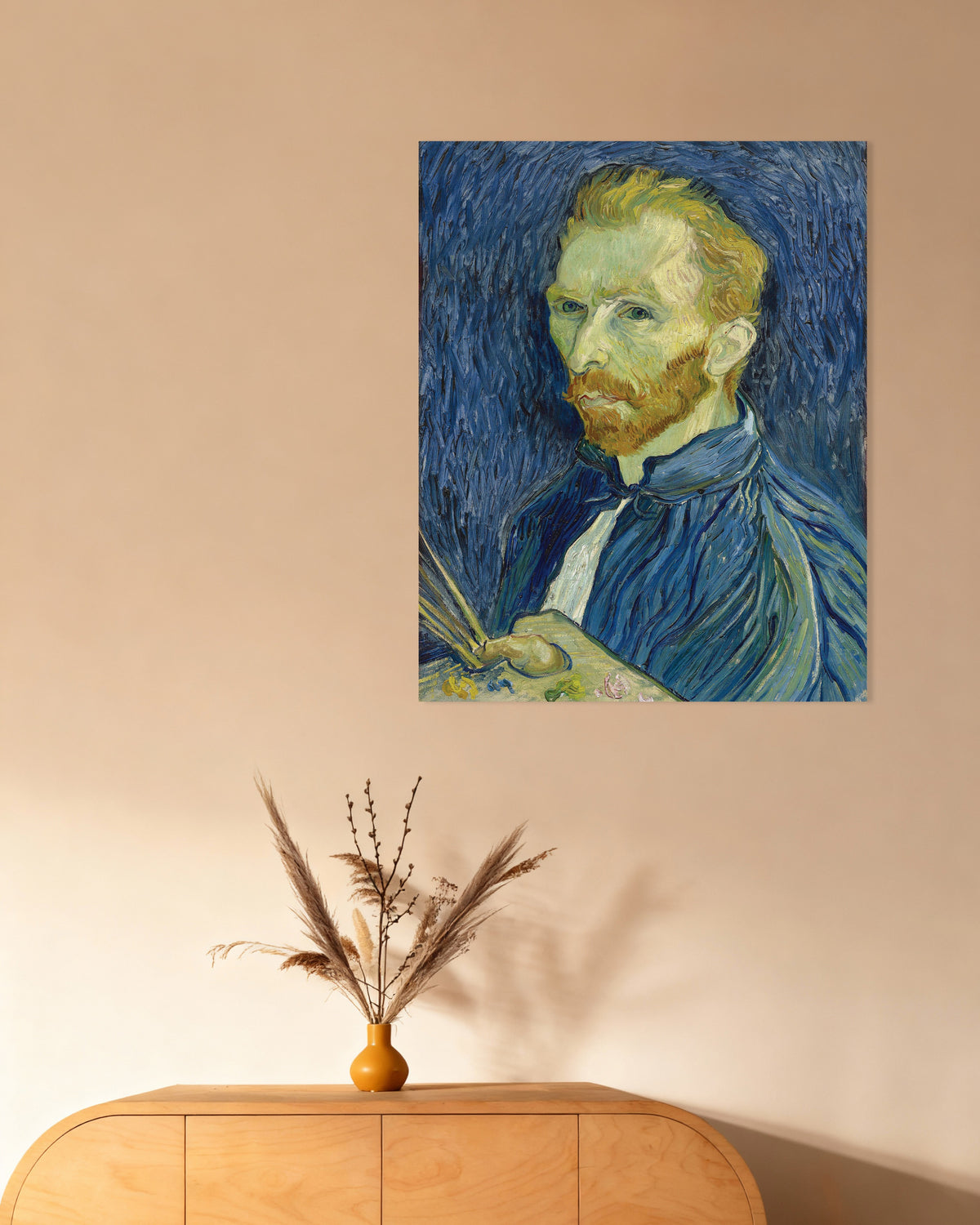 Poster de Autorretrato com Paleta (1889), de Vincent van Gogh