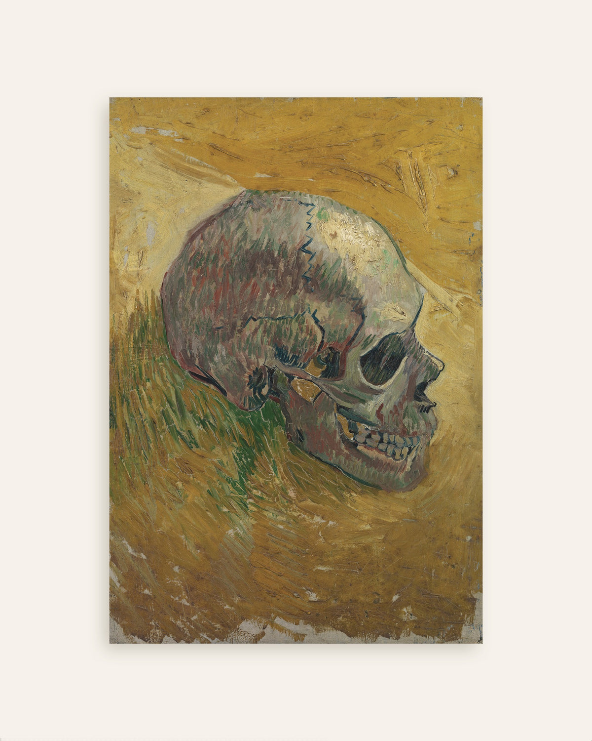 Poster de Caveira (1887), de Vincent van Gogh, em miniatura