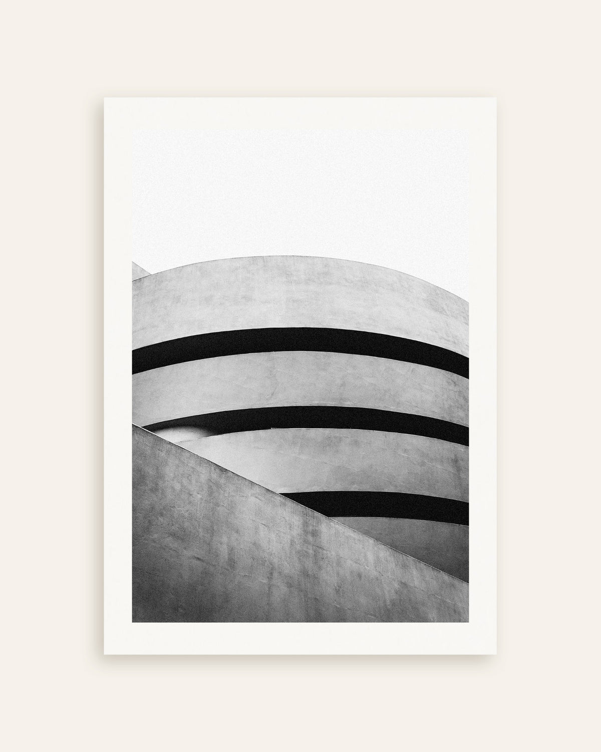 Poster «Curvas em espiral de um museu», em miniatura