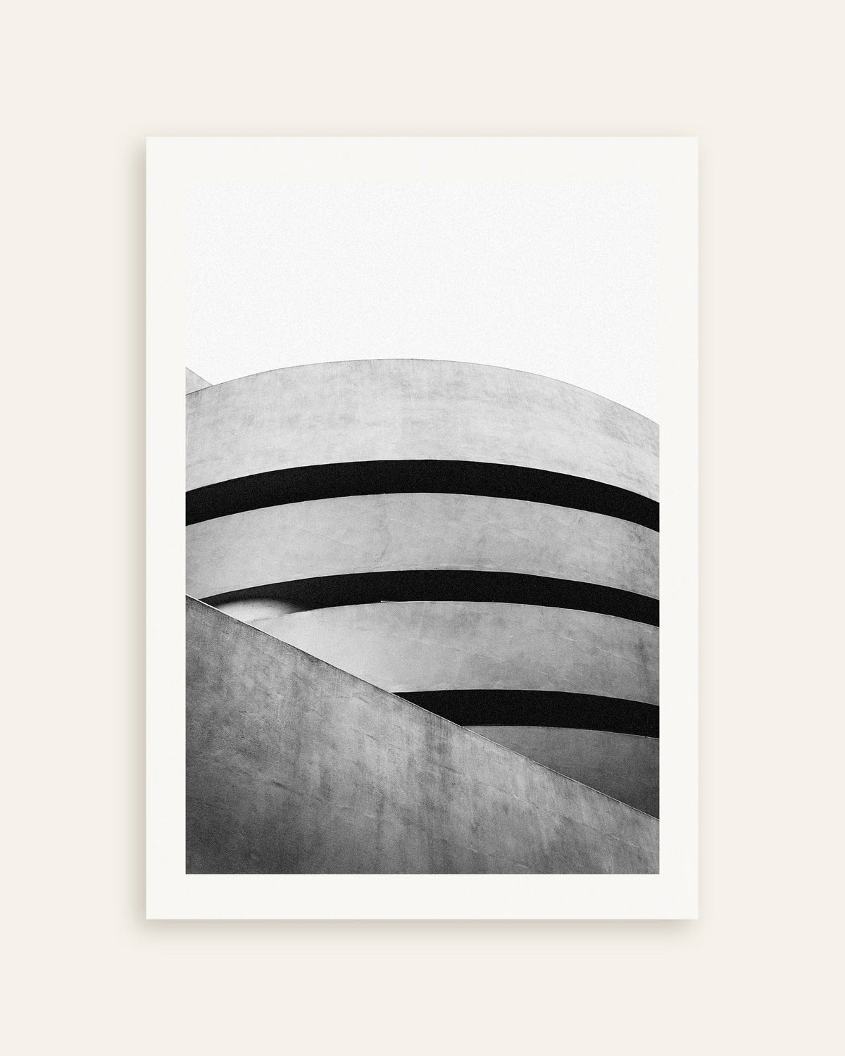 Poster «Curvas em espiral de um museu», em miniatura