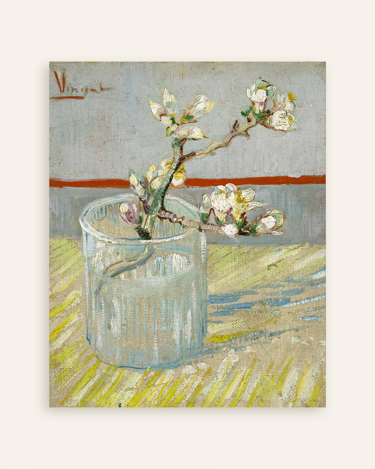 Poster de Ramo de amendoeira em flor num copo (1888), de Vincent van Gogh, miniatura