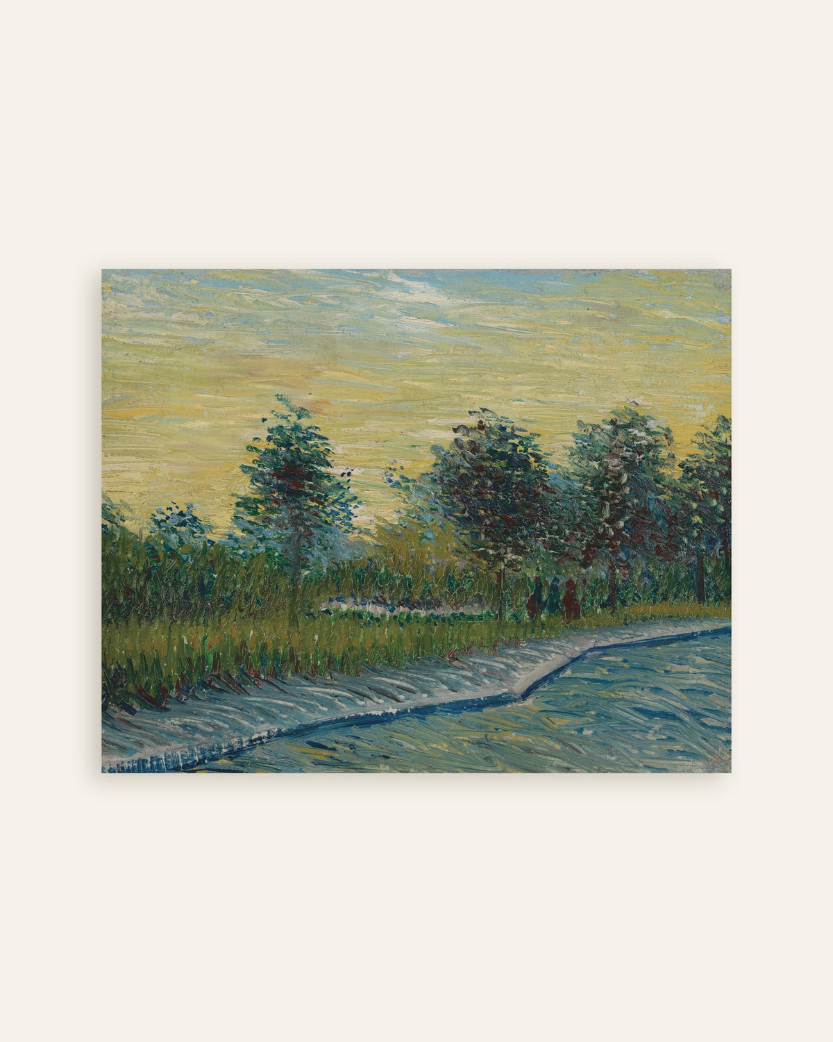 Poster de Praça Saint-Pierre ao pôr do sol (1887), de Vincent van Gogh, em miniatura