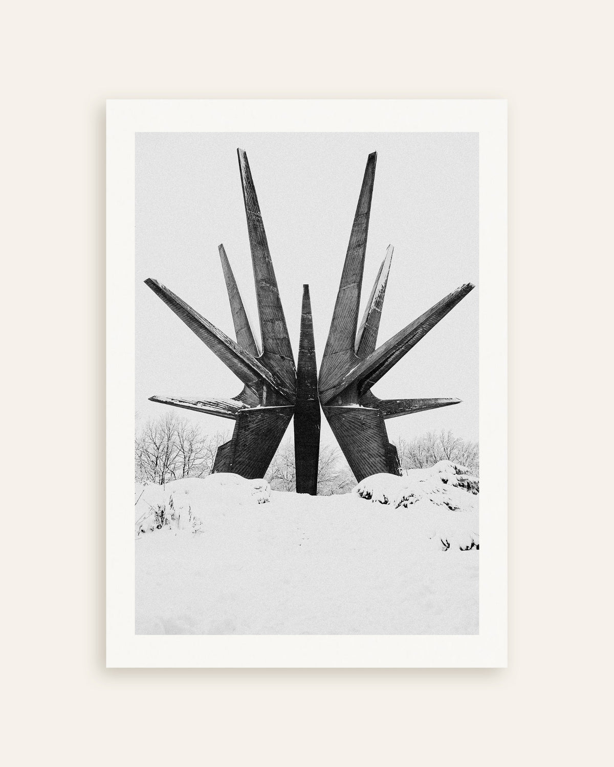 Poster «Monumento-Estrela na Neve», em miniatura