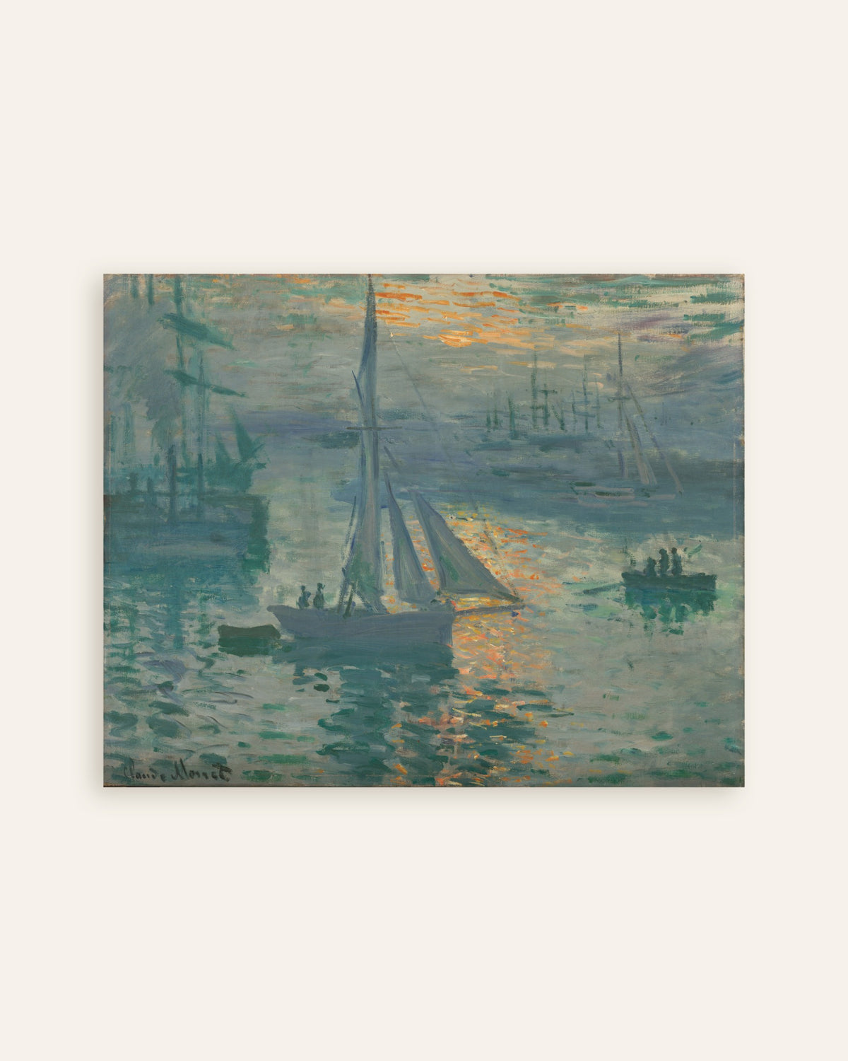 Poster Nascer do Sol, Marinha (1873), de Claude Monet, miniatura