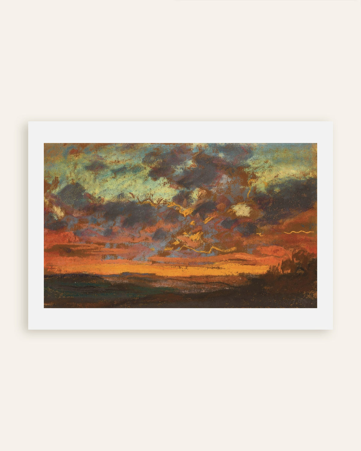 Poster Pôr do Sol (c. 1868), de Claude Monet, miniatura