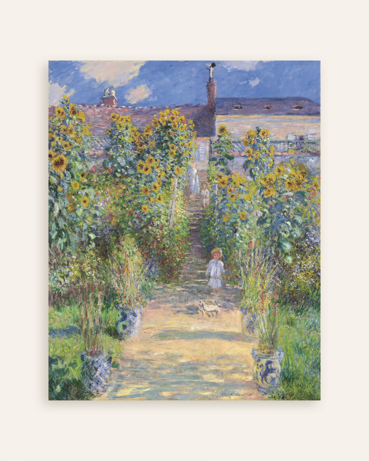 Poster O Jardim do Artista em Vétheuil (1881), de Claude Monet, miniatura