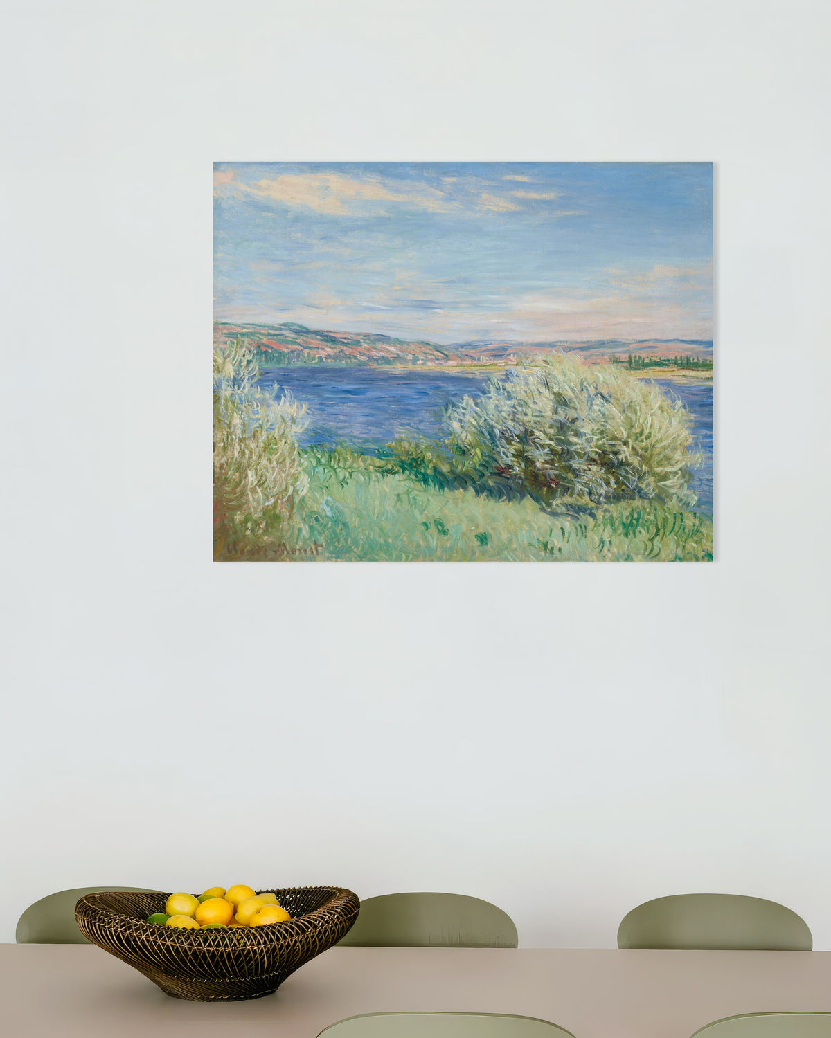 Poster As Margens do Sena perto de Vétheuil (1881), de Claude Monet