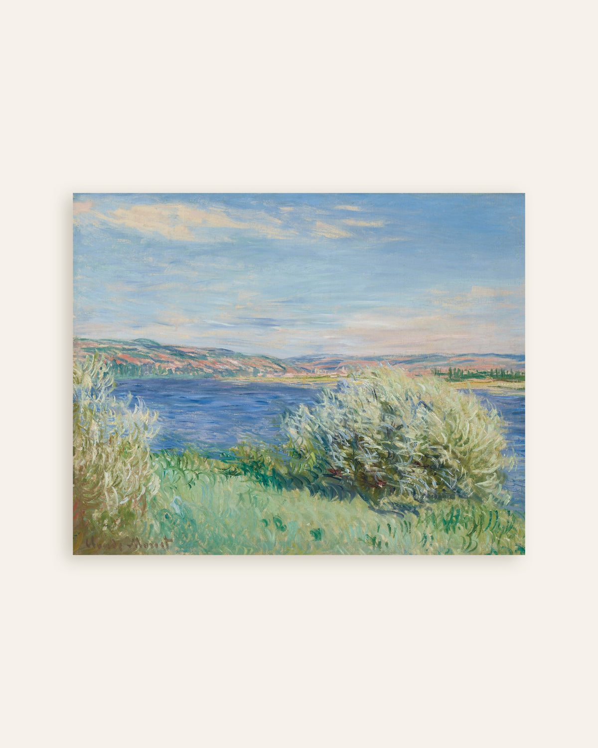 Poster As Margens do Sena perto de Vétheuil (1881), de Claude Monet, miniatura