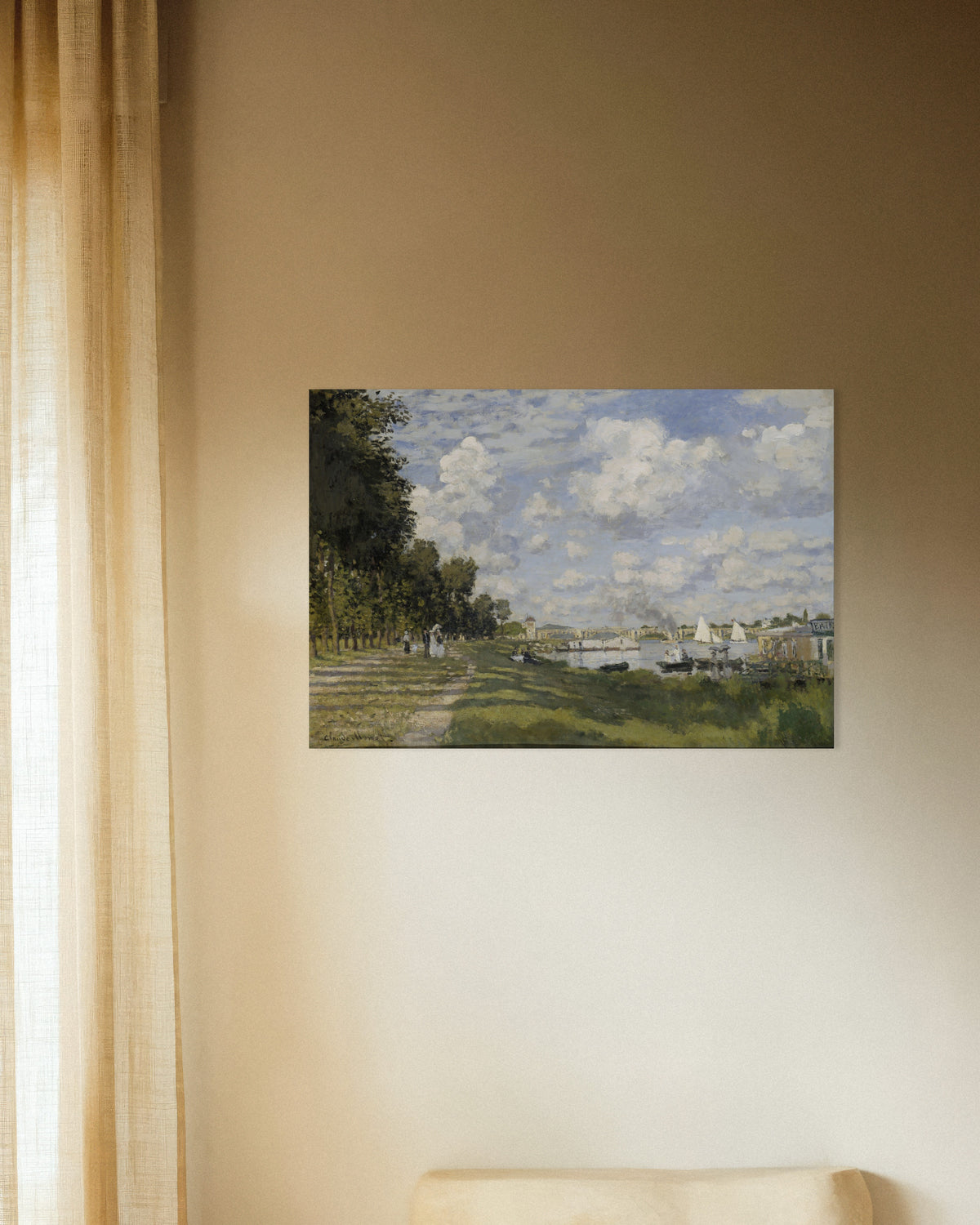 Poster A Bacia de Argenteuil (c. 1872), de Claude Monet