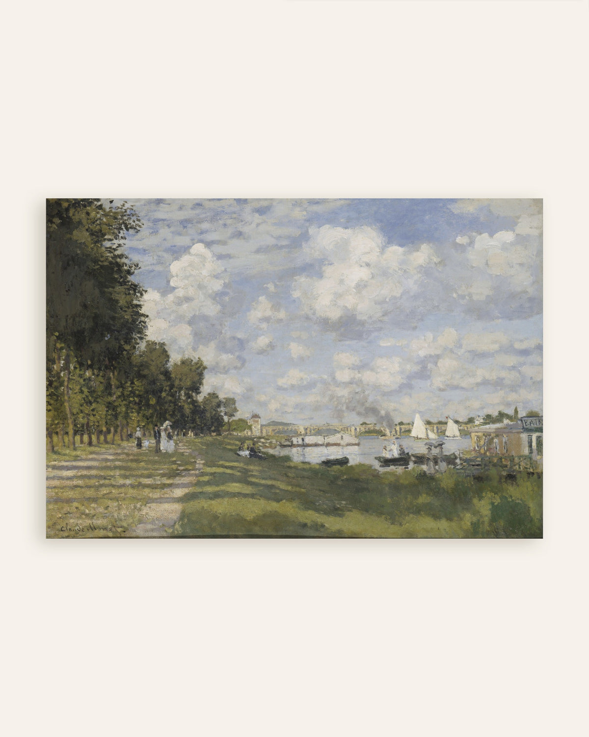 Poster A Bacia de Argenteuil (c. 1872), de Claude Monet, miniatura