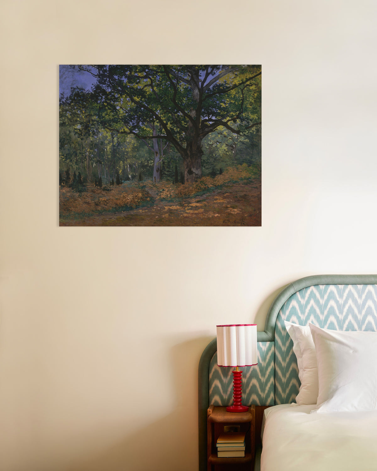 Poster O Carvalho de Bodmer, Floresta de Fontainebleau (1865), de Claude Monet