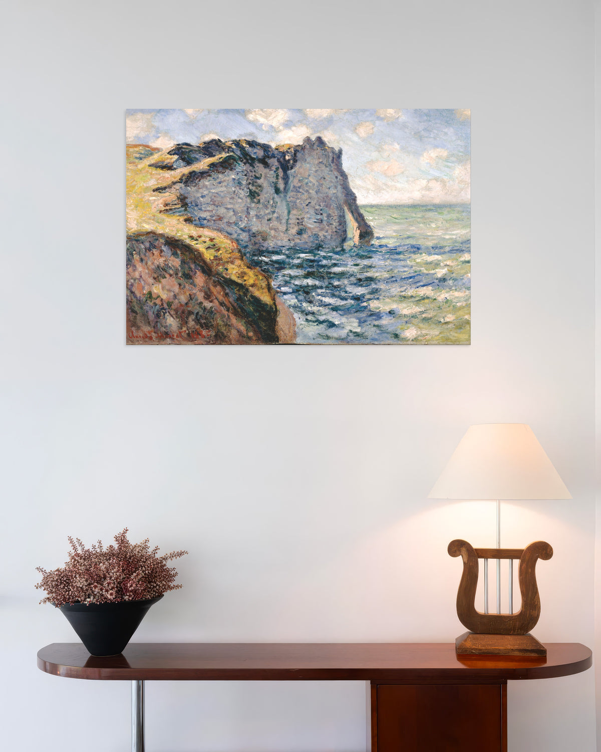 Poster A Falésia de Aval, Étretat (1885), de Claude Monet