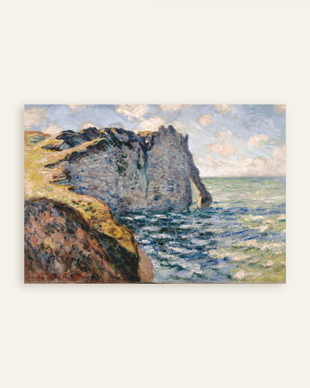 Poster A Falésia de Aval, Étretat (1885), de Claude Monet, miniatura
