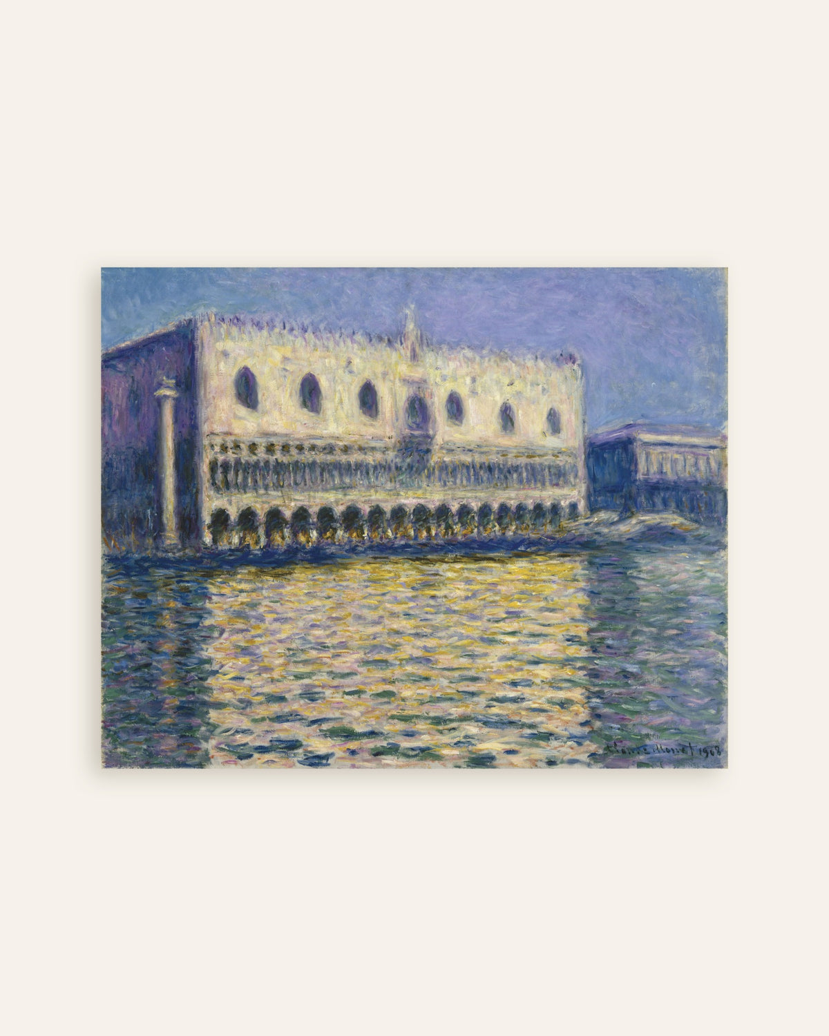 Poster O Palácio Ducal (1908), de Claude Monet, miniatura