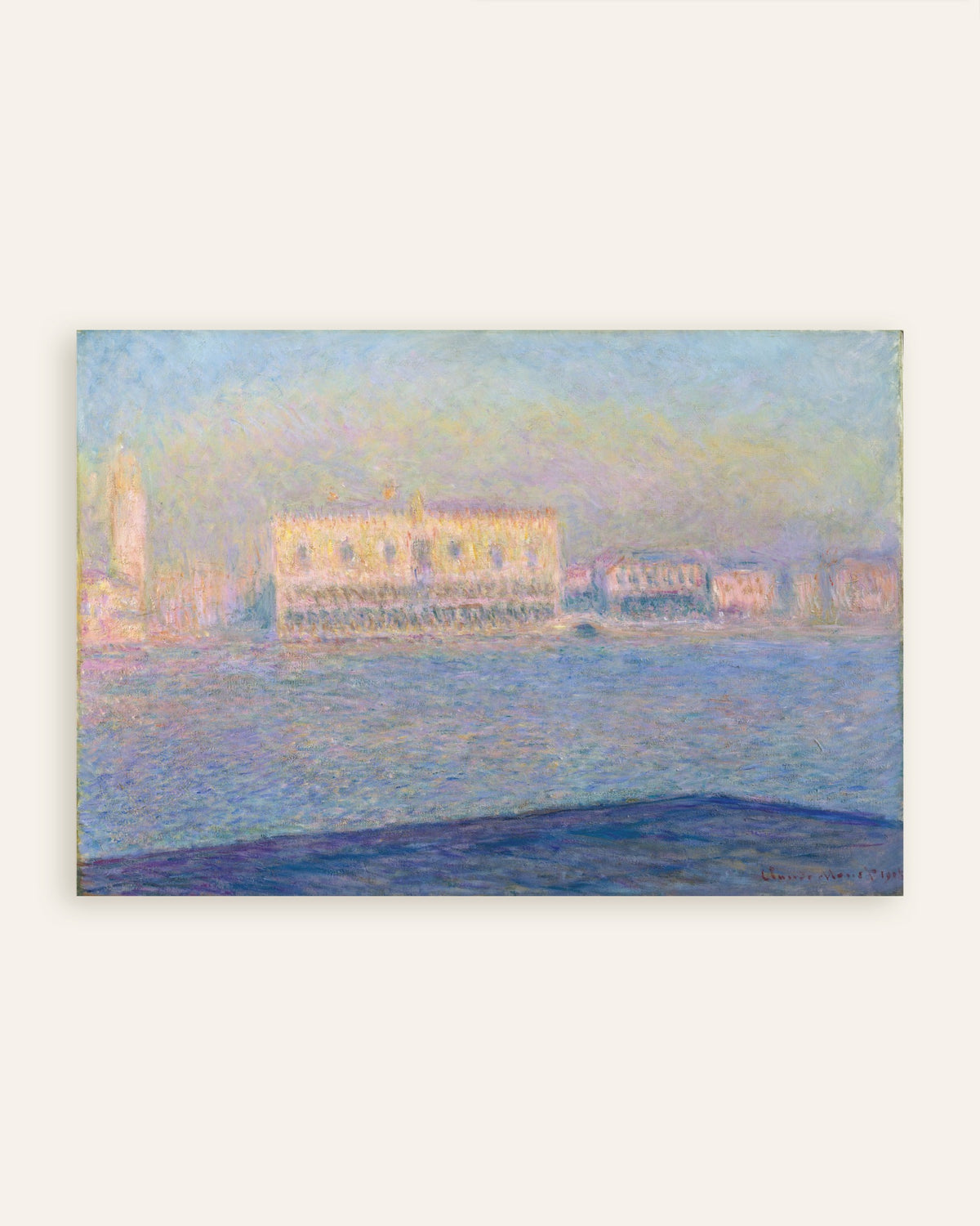 Poster O Palácio Ducal Visto de San Giorgio Maggiore (1908), de Claude Monet, miniatura