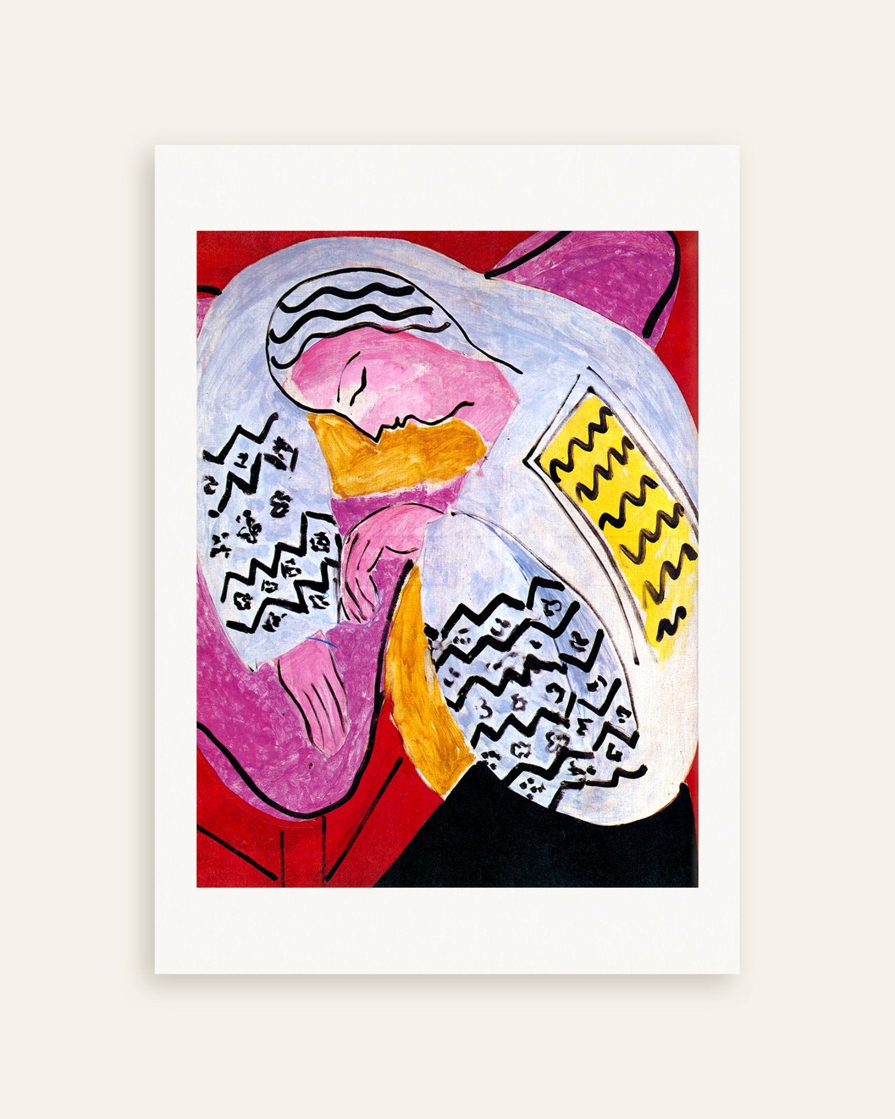 Poster of The dream (1940) by Henri Matisse, thumbnail