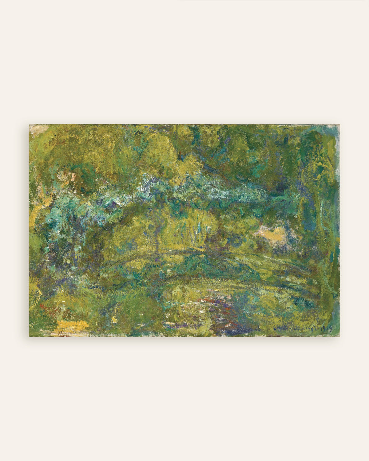 Poster A Ponte sobre o Lago dos Nenúfares (1919), de Claude Monet, miniatura