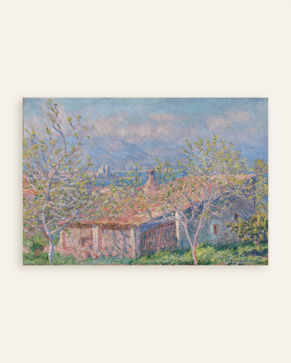 Poster A Casa do Jardineiro em Antibes (1888), de Claude Monet, miniatura