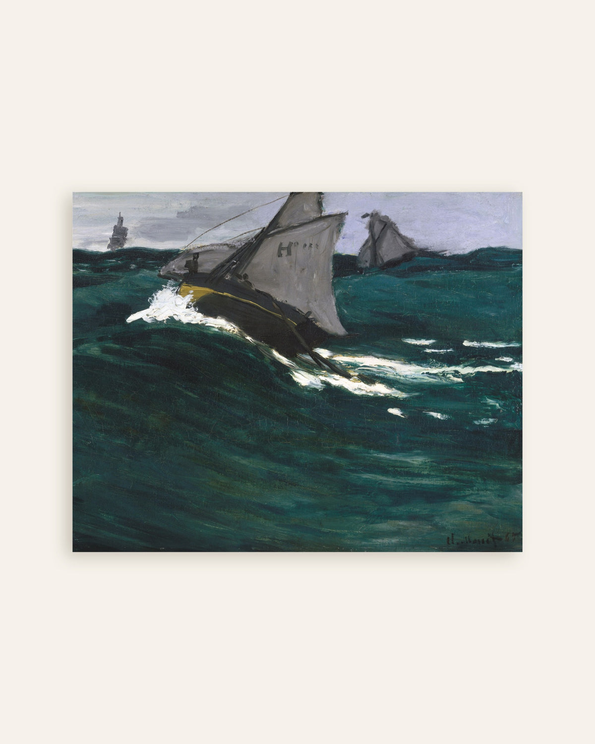 Poster A Onda Verde (c. 1866–1867), de Claude Monet, miniatura