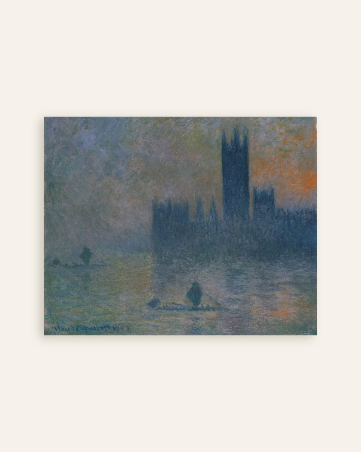 Poster O Parlamento, Efeito de Nevoeiro (1903–1904), de Claude Monet, miniatura