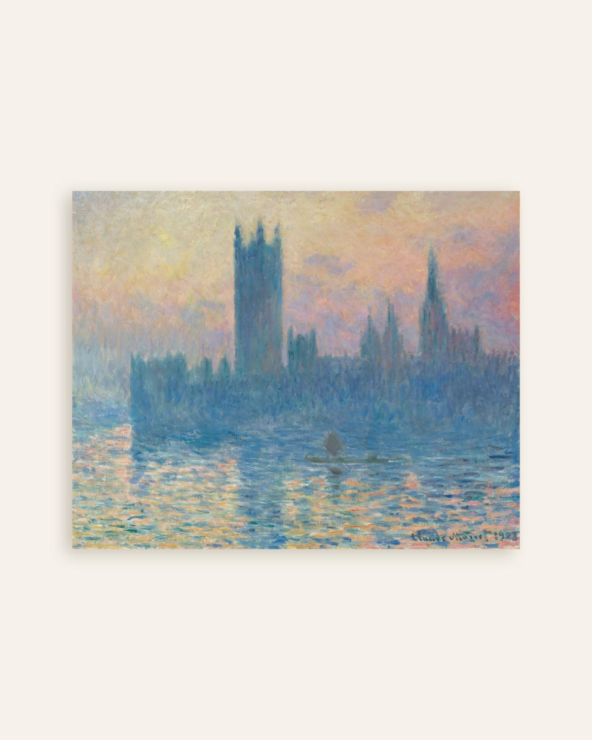 Poster O Parlamento ao Pôr do Sol (1903), de Claude Monet, miniatura