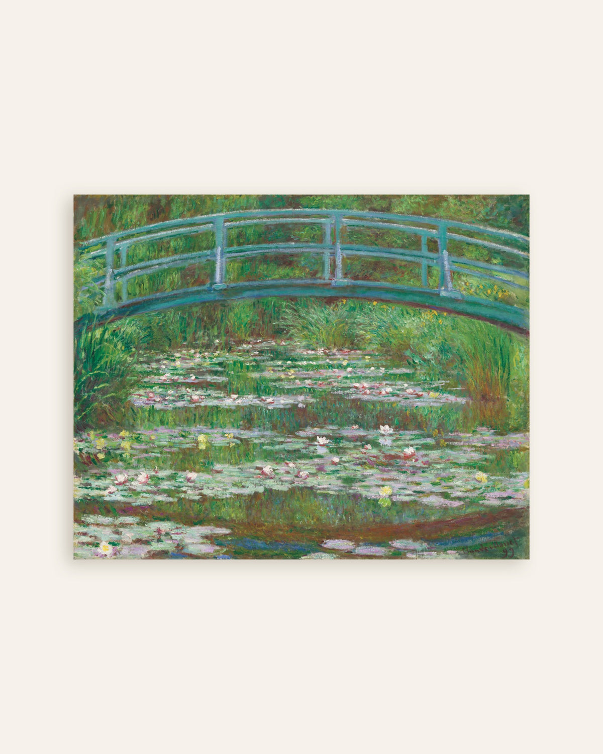 Poster A Ponte Japonesa (1899), de Claude Monet, miniatura