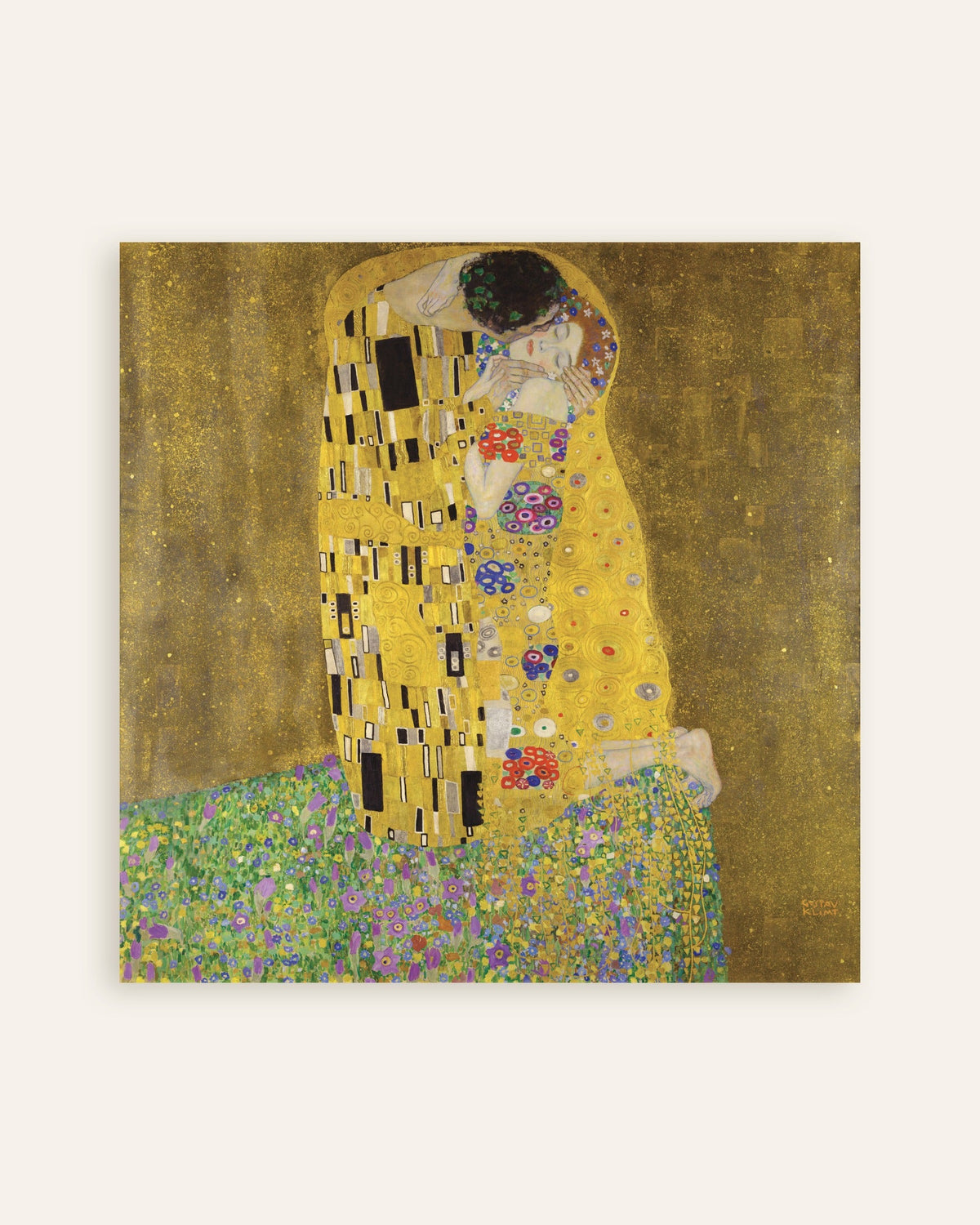 Poster O Beijo (1907–1908), de Gustav Klimt, miniatura
