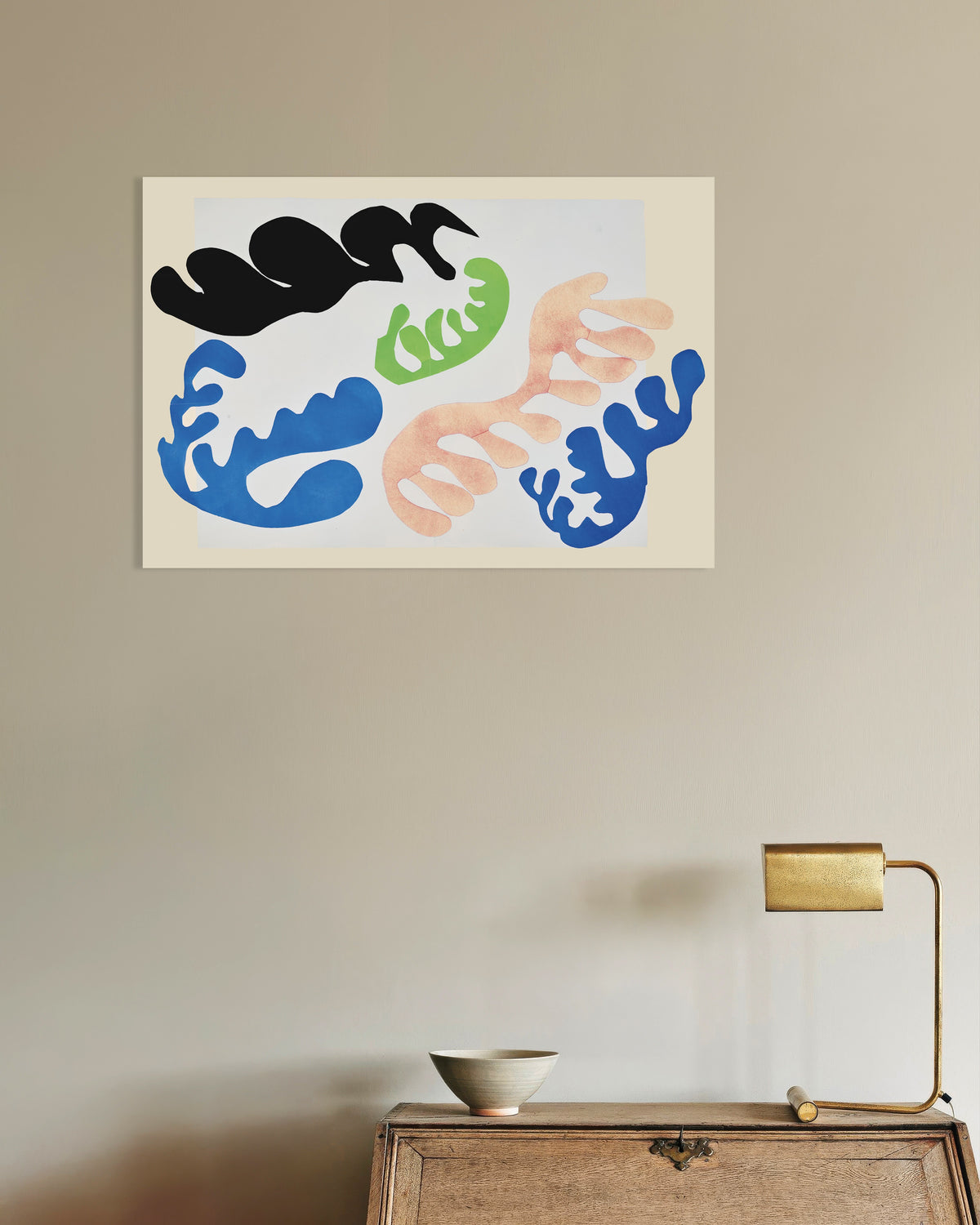 Poster de A Lagoa em Azul e Coral (Jazz, 1947), de Henri Matisse
