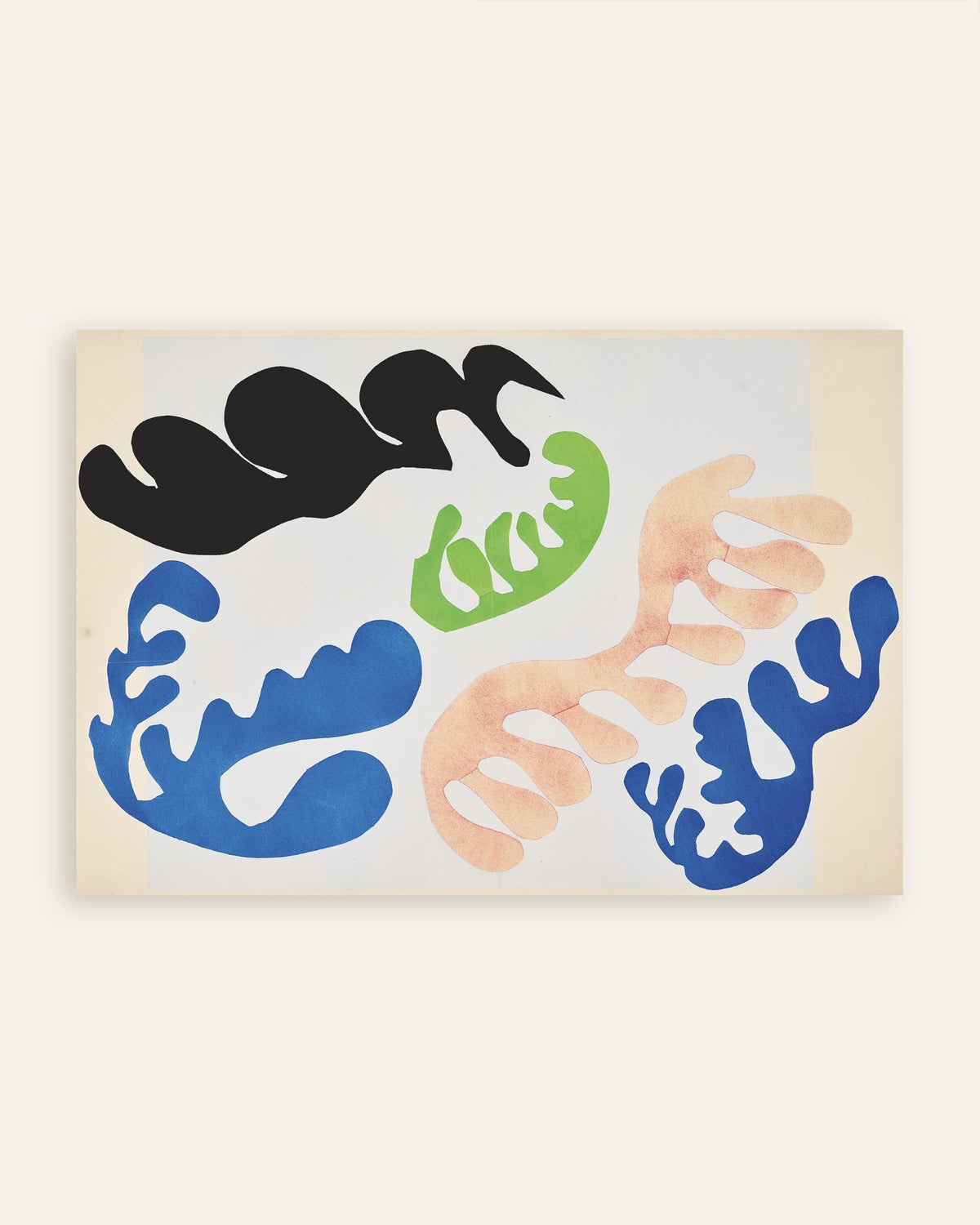 Poster de A Lagoa em Azul e Coral (Jazz, 1947), de Henri Matisse, em miniatura