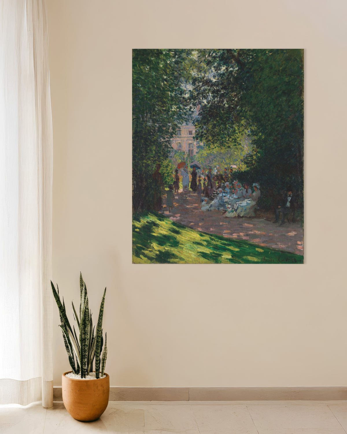 Poster O Parque Monceau (1878), de Claude Monet