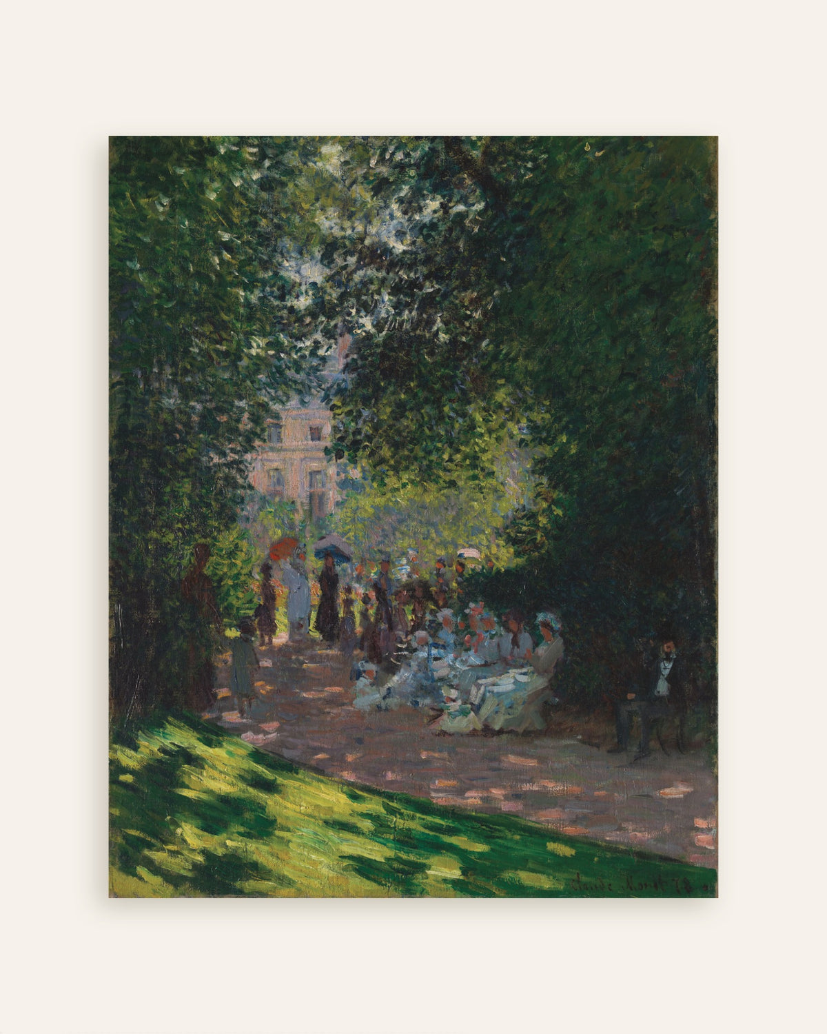 Poster O Parque Monceau (1878), de Claude Monet, miniatura