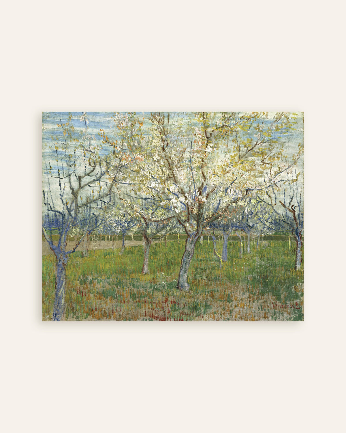 Poster de O Pomar Cor-de-Rosa (1888), de Vincent van Gogh, em miniatura