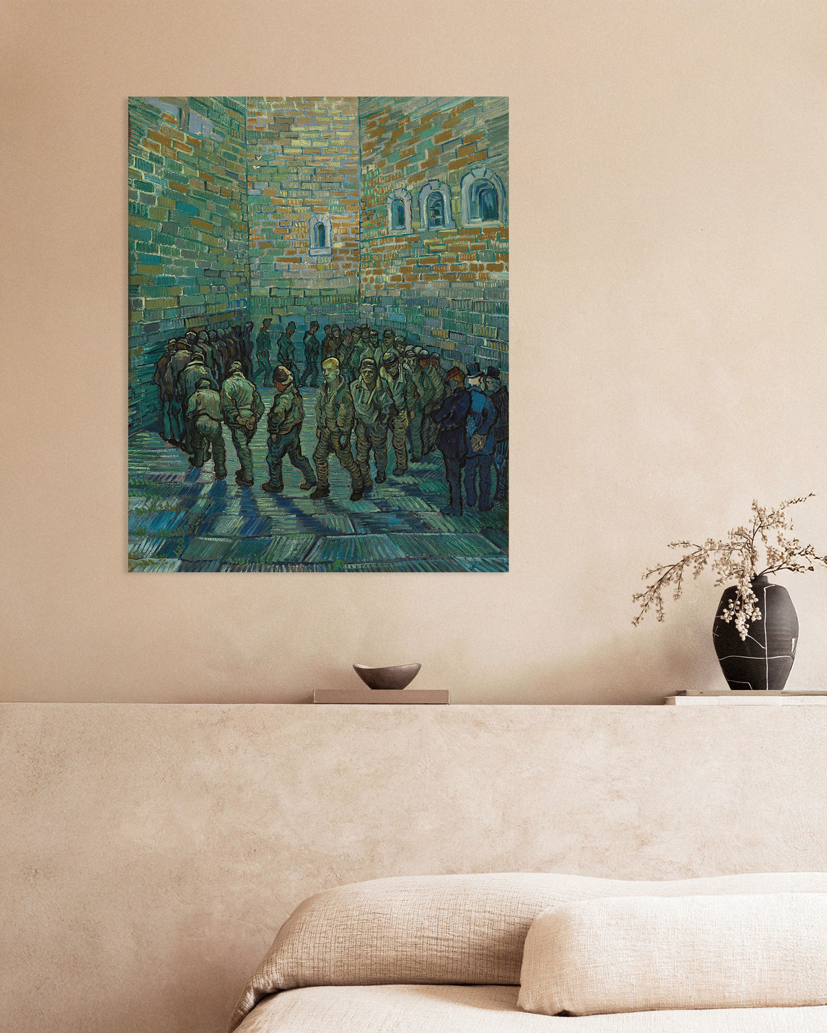 Poster de O Pátio da Prisão, segundo Doré (1890), de Vincent van Gogh