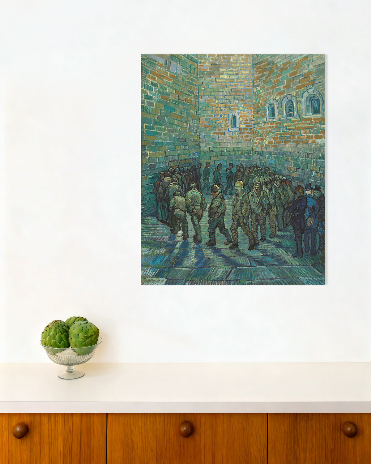 Poster de O pátio da prisão, segundo Doré (1890), de Vincent van Gogh, poster