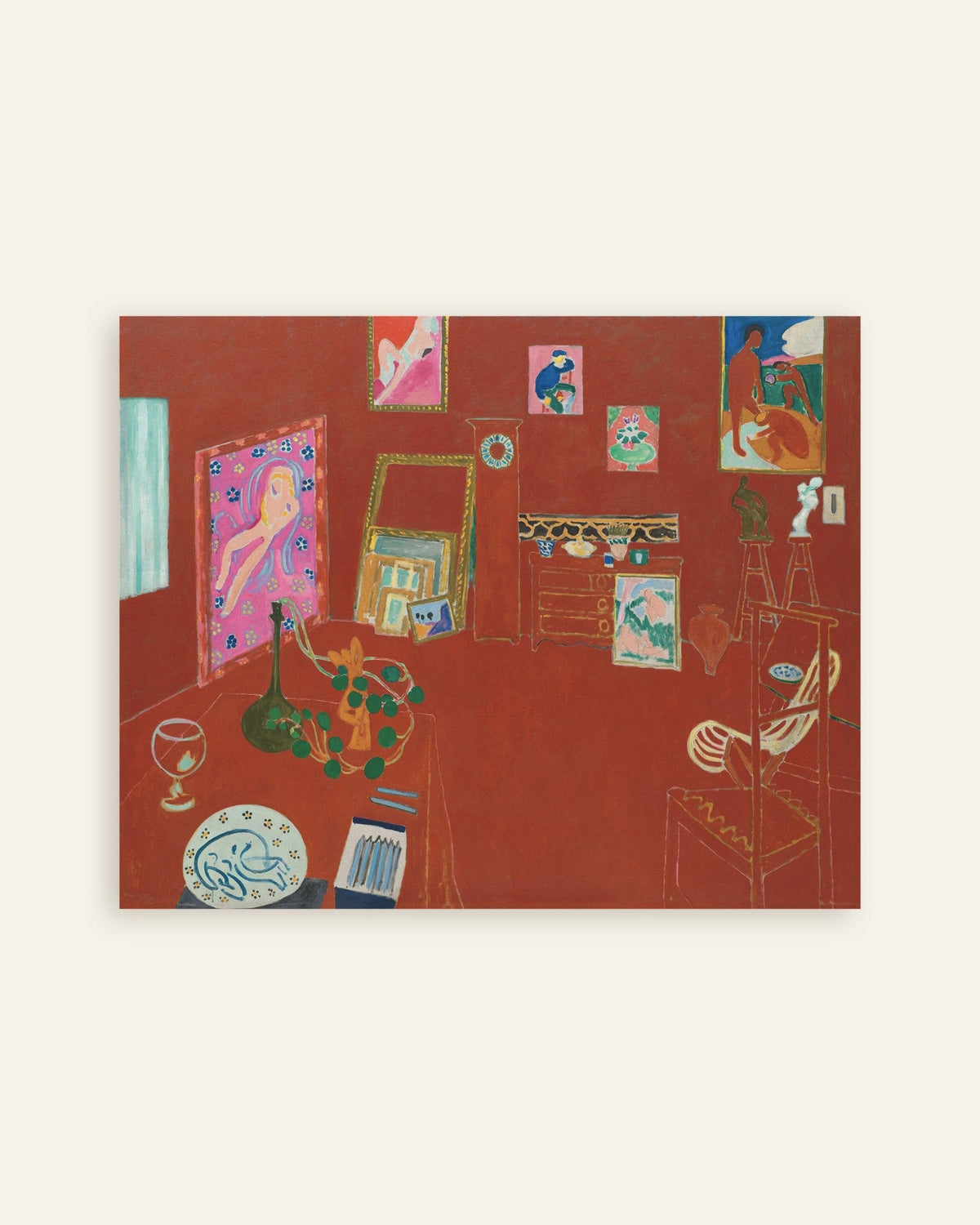 O estúdio vermelho (1911), de Henri Matisse, poster, miniatura