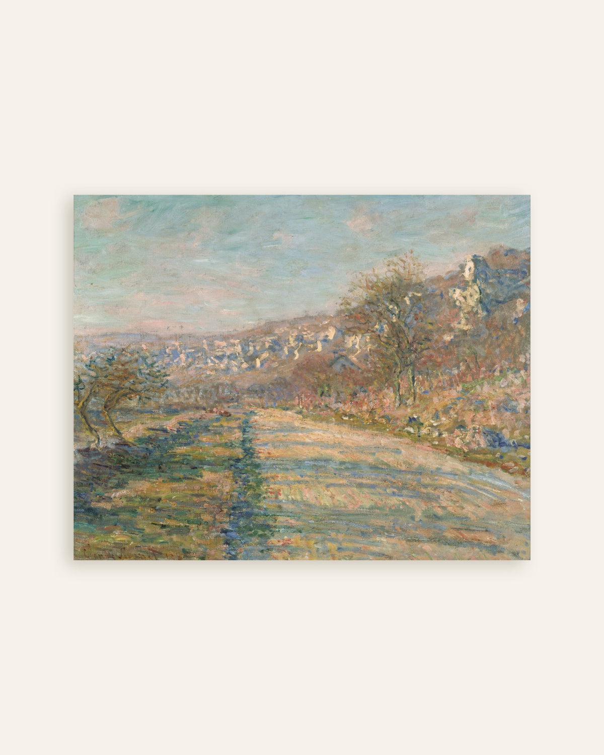 Poster A Estrada de La Roche-Guyon (1880), de Claude Monet, miniatura