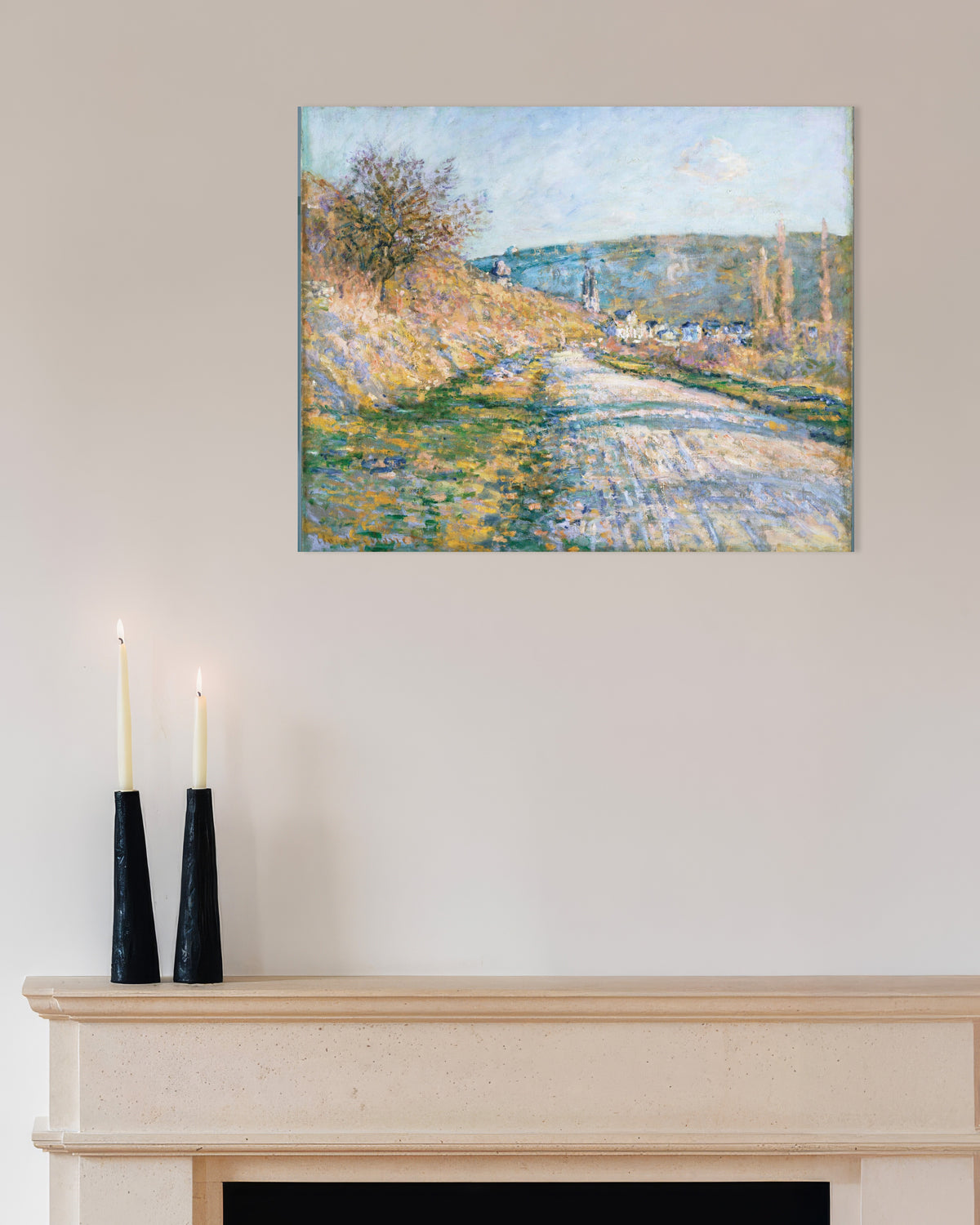 Poster A Estrada para Vétheuil (1879), de Claude Monet
