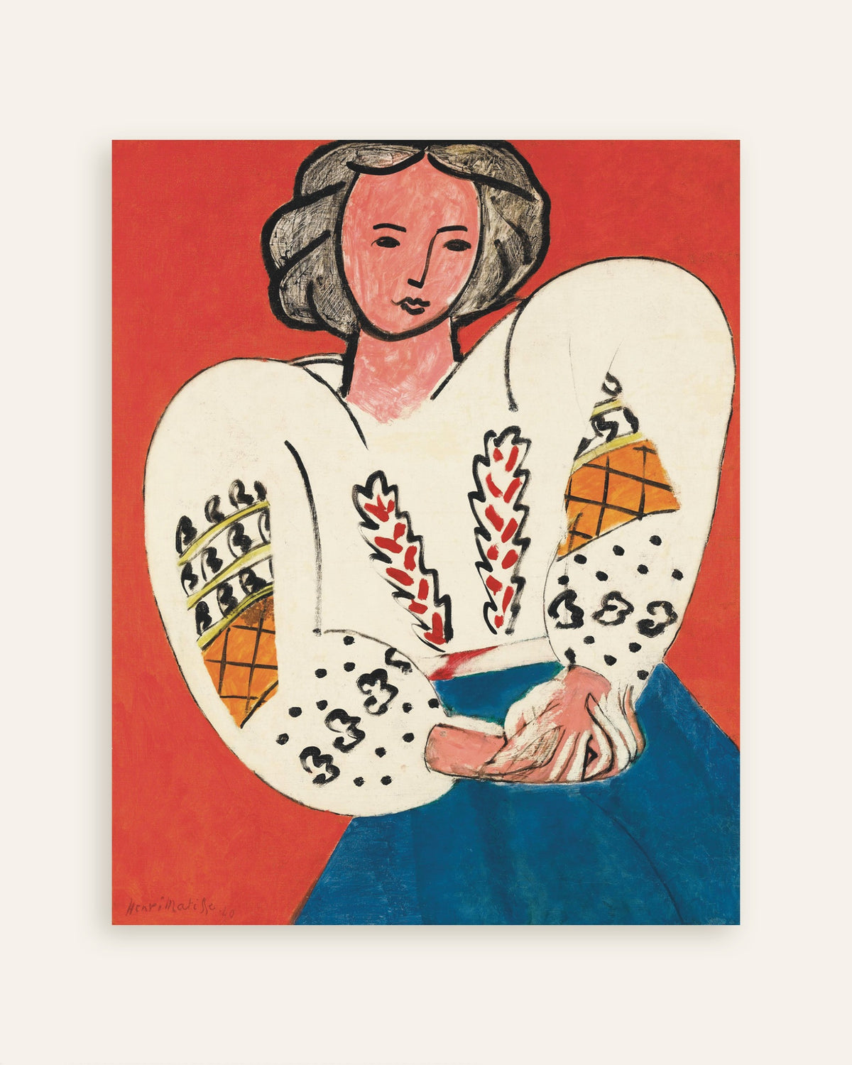Poster de A blusa romena (1940), de Henri Matisse, em miniatura