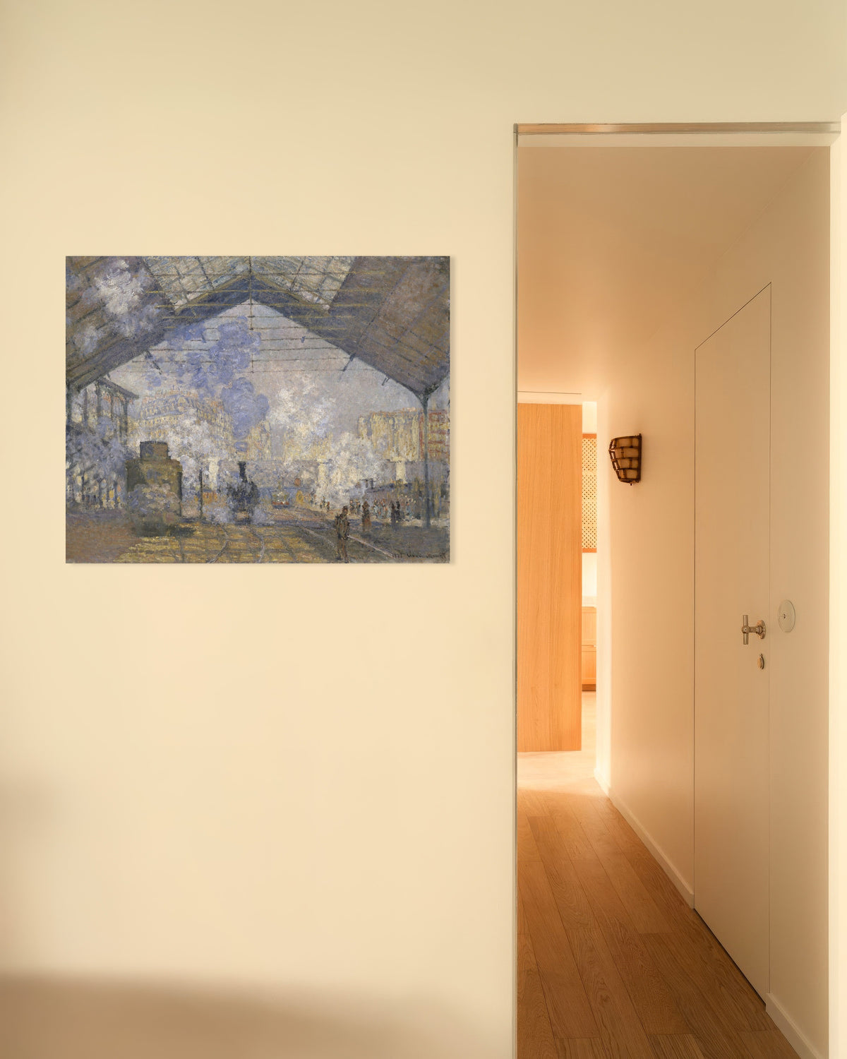 Poster A Estação de Saint-Lazare (1877), de Claude Monet