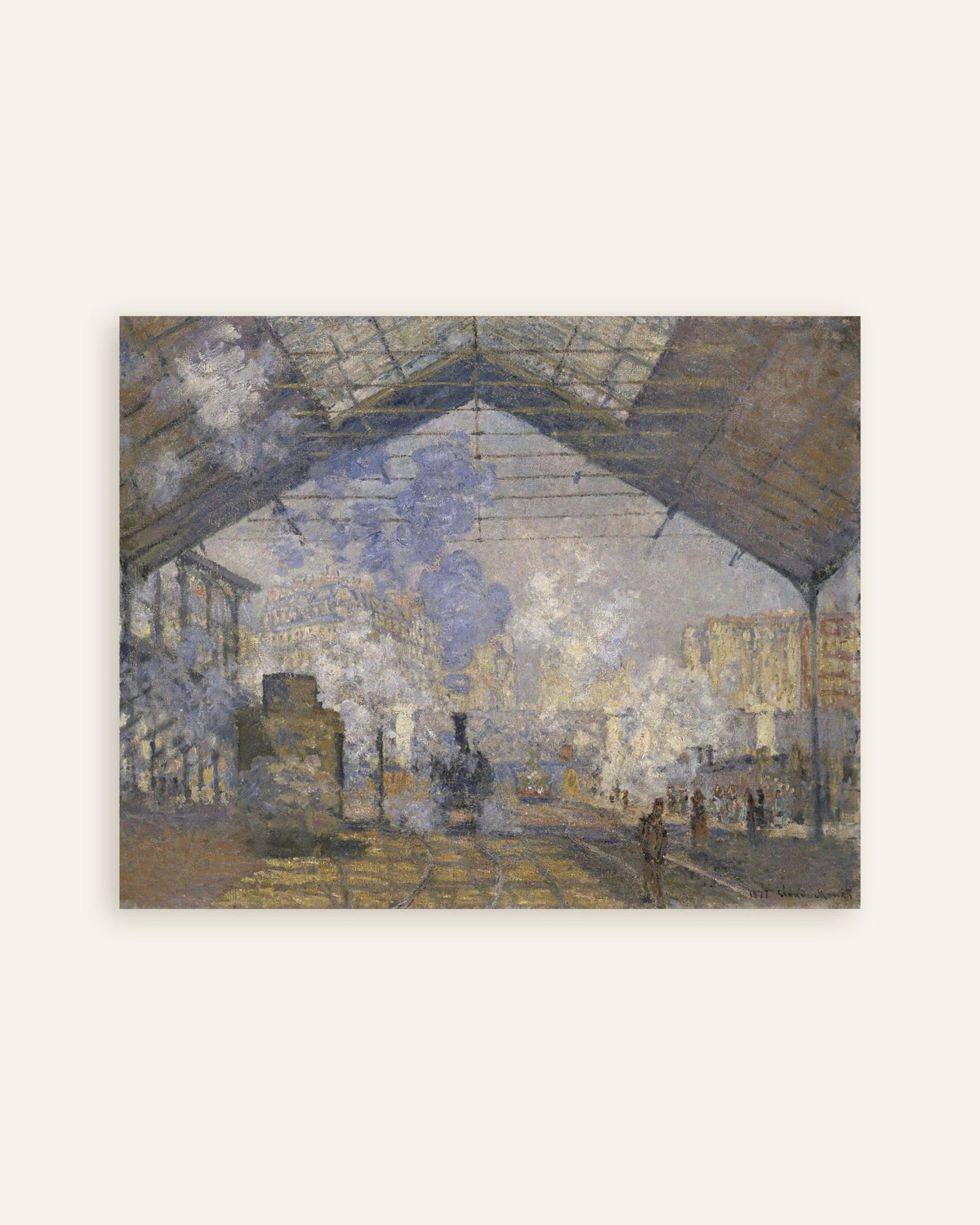 Poster A Estação de Saint-Lazare (1877), de Claude Monet, miniatura