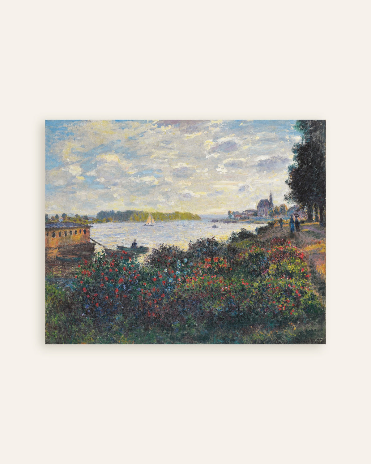 Poster O Sena em Argenteuil (1877), de Claude Monet, miniatura