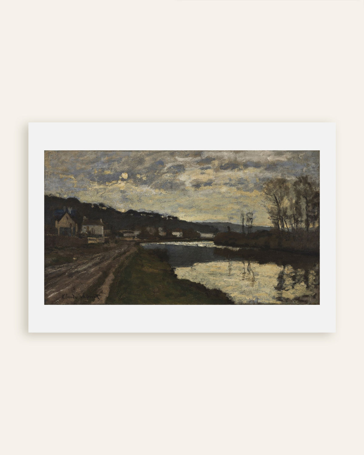 Poster O Sena em Bougival (1870), de Claude Monet, miniatura