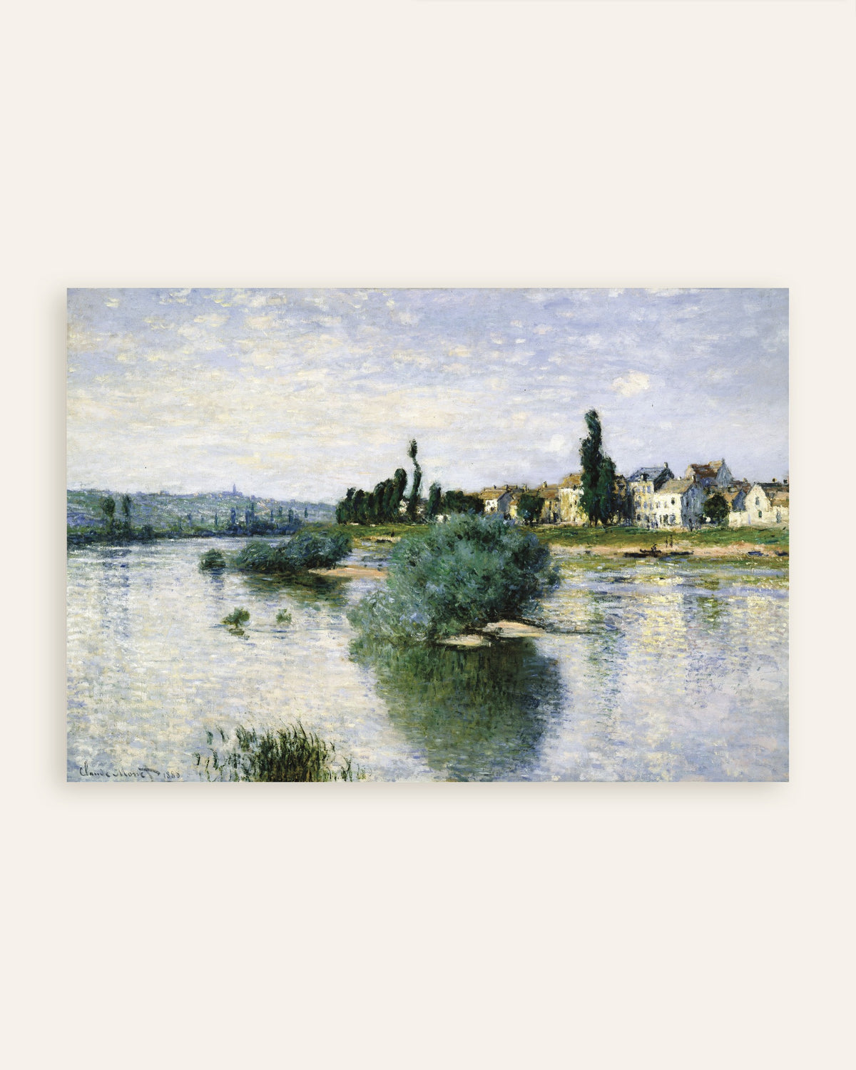 Poster O Sena em Lavacourt (1880), de Claude Monet, miniatura